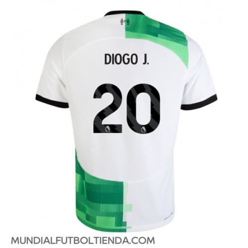 Camiseta Liverpool Diogo Jota #20 Segunda Equipación Replica 2023-24 mangas cortas
